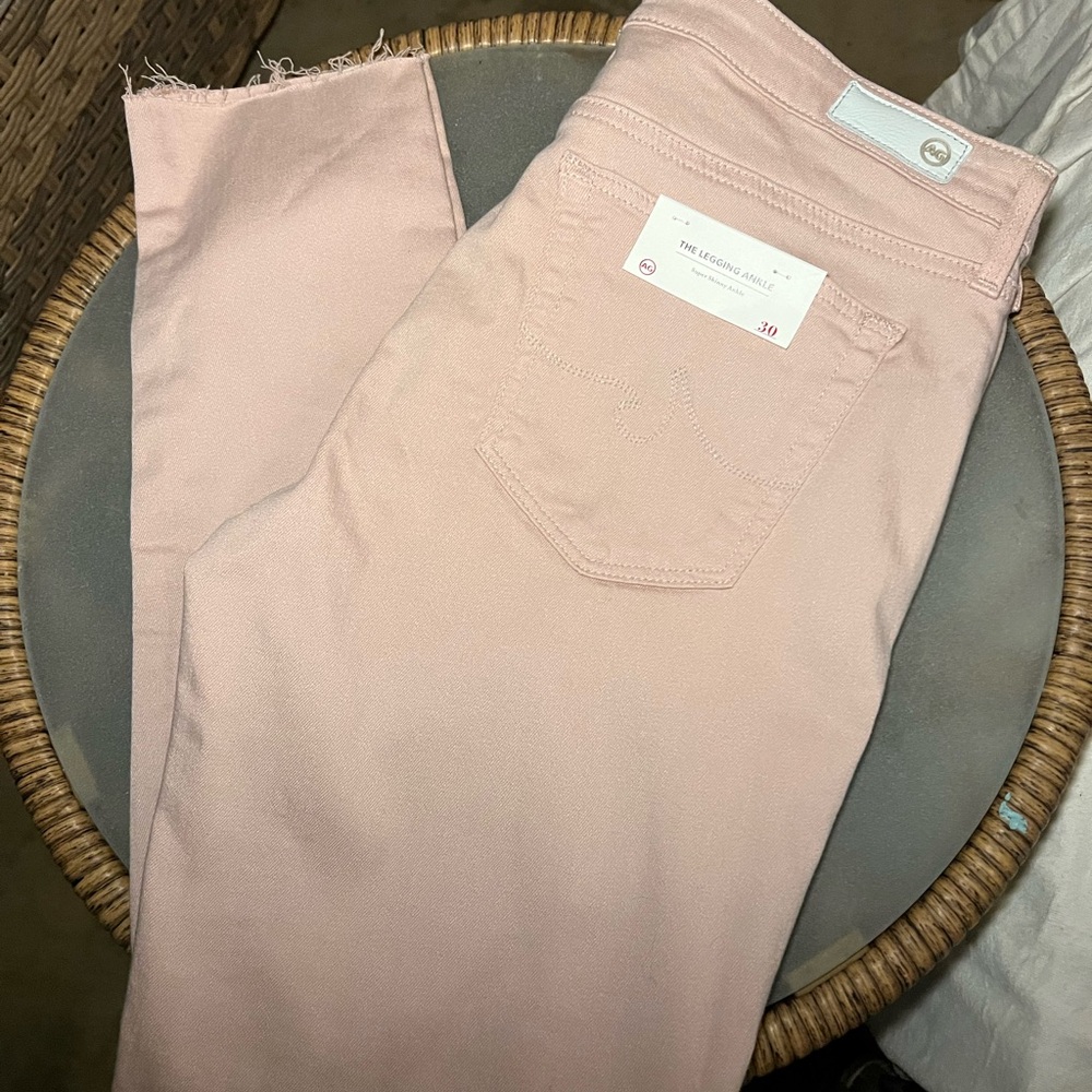 Sz 30R pale pink The Legging Ankle AG jeans